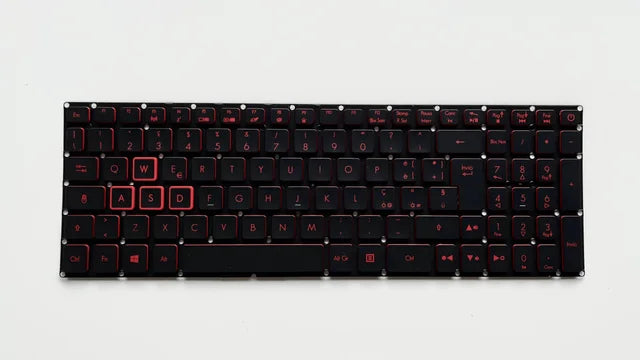 Teclado Acer retroiluminado - Rojo/Negro