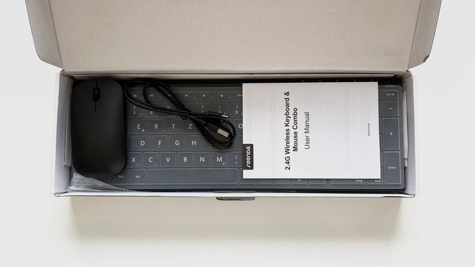 Seenda – Teclado Bluetooth con ratón inalámbrico