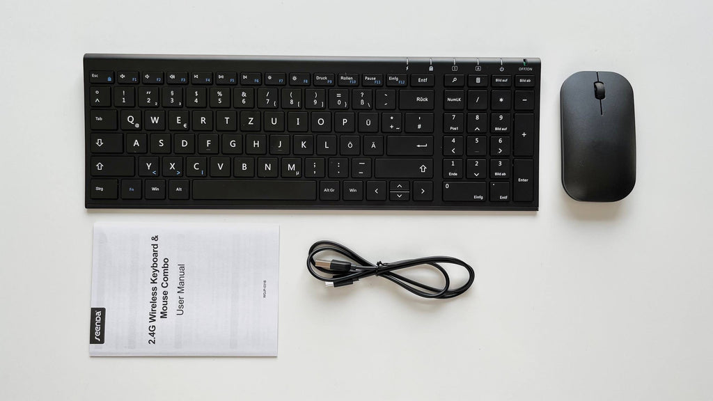 Seenda – Teclado Bluetooth con ratón inalámbrico