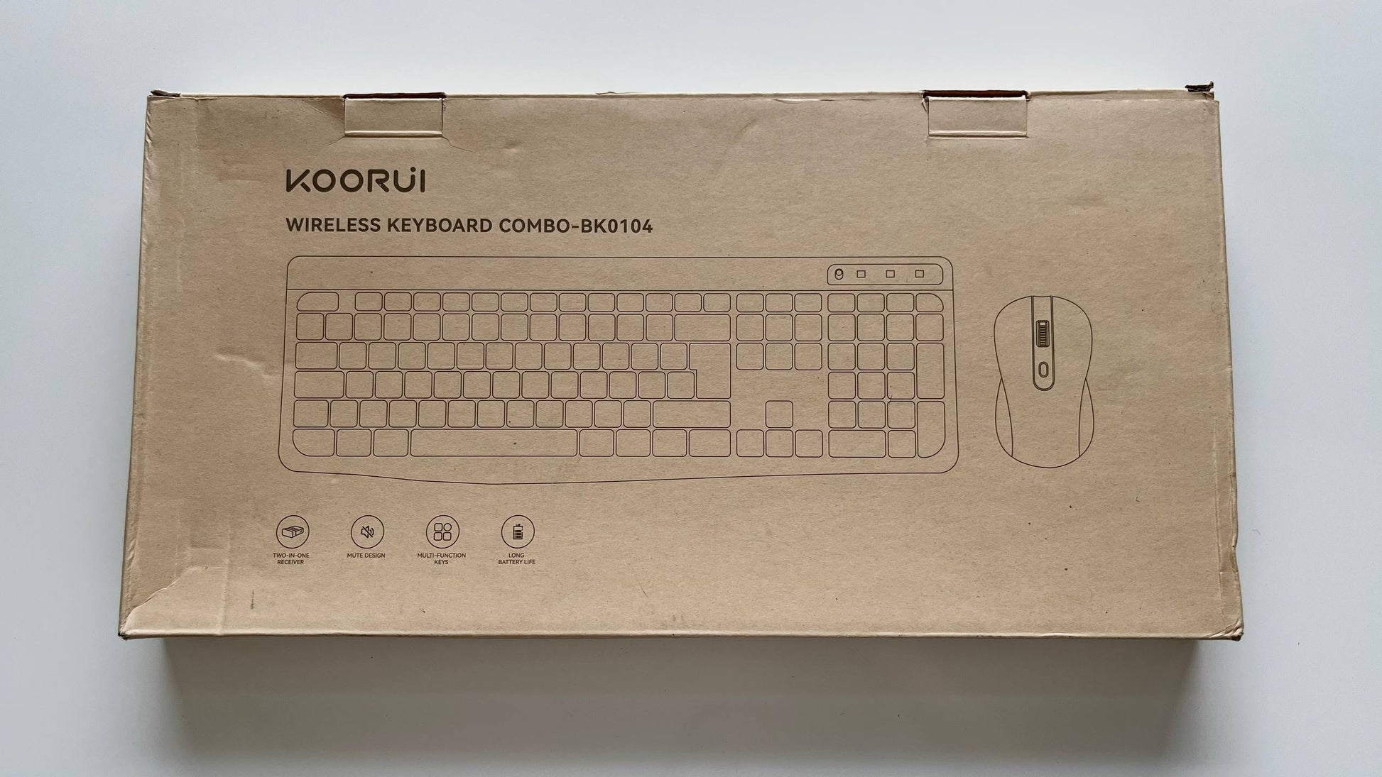 KOORUI Teclado y ratón inalámbricos